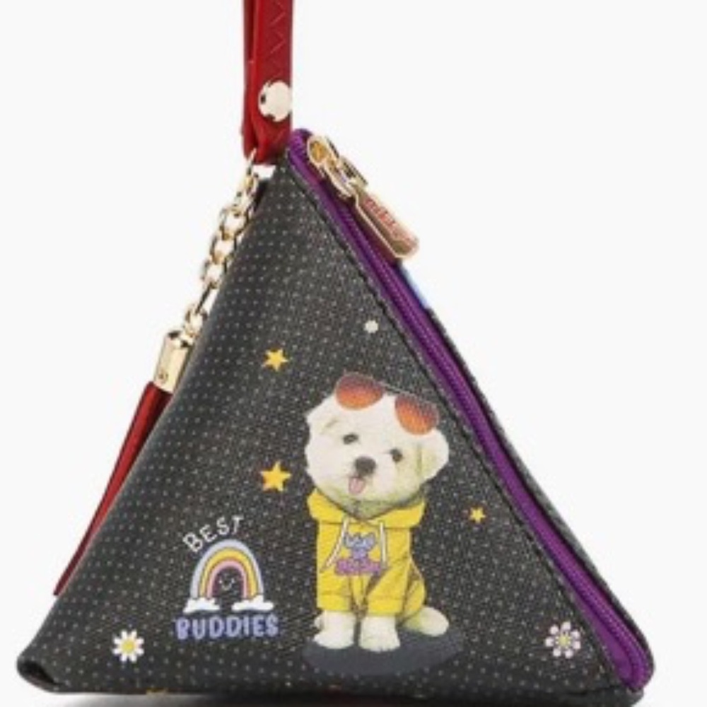 (NWT) Nicole Lee Triangle Pouch (Enjoy Every Moment)